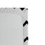 Ambesonne Live Laugh Love Fitted Sheet 2-Pack Chevron Art Black White and Peach-106745807