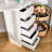 Kialen Modern Corner Makeup Vanity with 10  LED Lights, Tri-Fold Mirrors and 5 Drawers-678398330