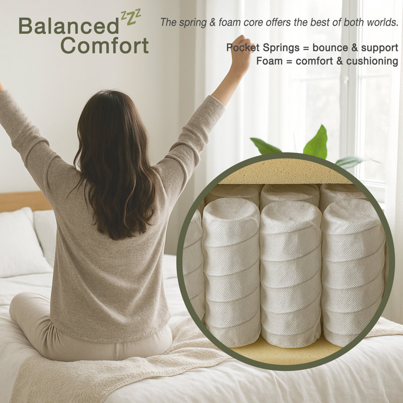 White Noise Pocket Sprung Mattress, Super King (6')