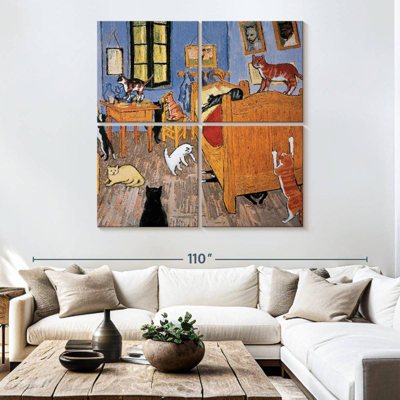 Brampt Van Gogh Arles Cat, 74" H x 74" W