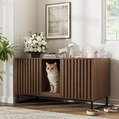 Faaris Engineered Wood Litter Box Enclosure