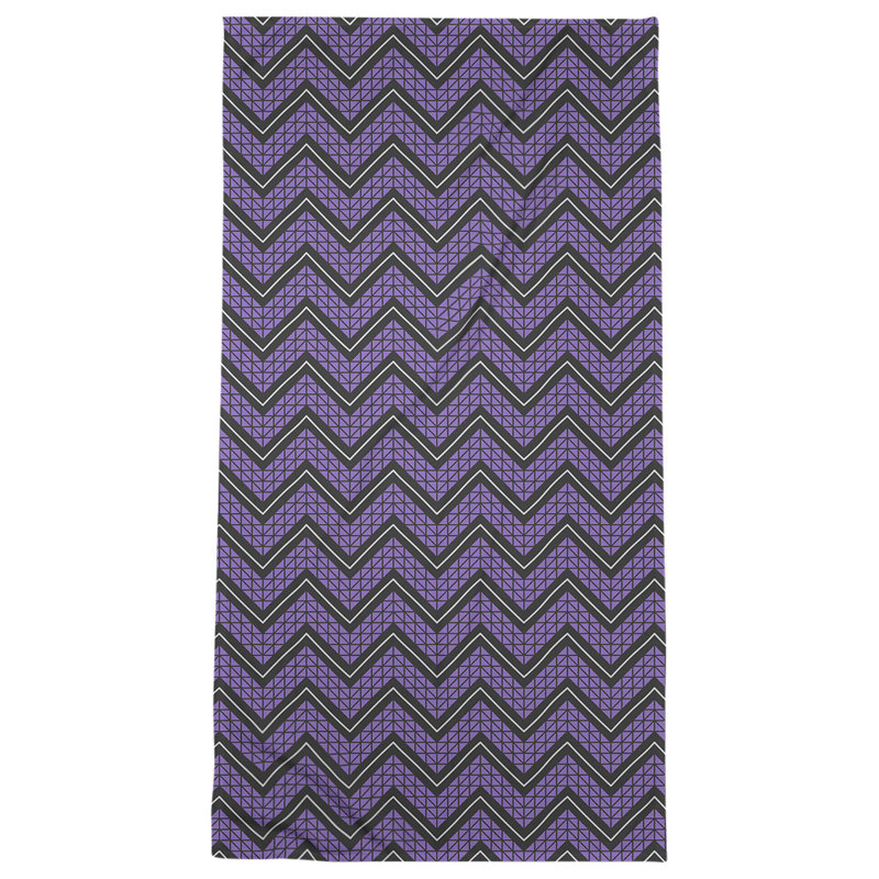 Stephenie Bath Towel, Dark Black/Dark Violet