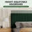 Velvet Upholstered Platform Bed Headboard and footboard with soft-padded vertical channel quilting-759721670-759721664