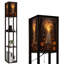Lampe sur pied à DEL Dimmable Halloween Ghost Autumn Forest Glowing Pumpkins Sunset Atmosphere
