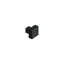 Deltana KS125U19 MODERN SQUARE KNOB, 1-1/4" x 1-1/4", SOLID BRASS in Paint Black-1892984960-1892984966