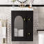 Ensemble de meuble-lavabo mural 24 po pour petit espace, armoire de salle de bain avec lavabo en céramique, 2 tiroirs et 1 porte à fermeture en douceur