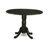 5 Piece Dinette Set for 4 Includes a Round Dining Room Table with Dropleaf and 4 Kitchen Dining Chairs, 42x42 Inch, Black-1978593445-1996240229-1938572641