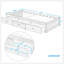 Lit plateforme simple avec rangement et 3 tiroirs-428634591