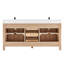 Meuble-lavabo double 72 po avec plateau en pierre blanche Charnley-1835387272