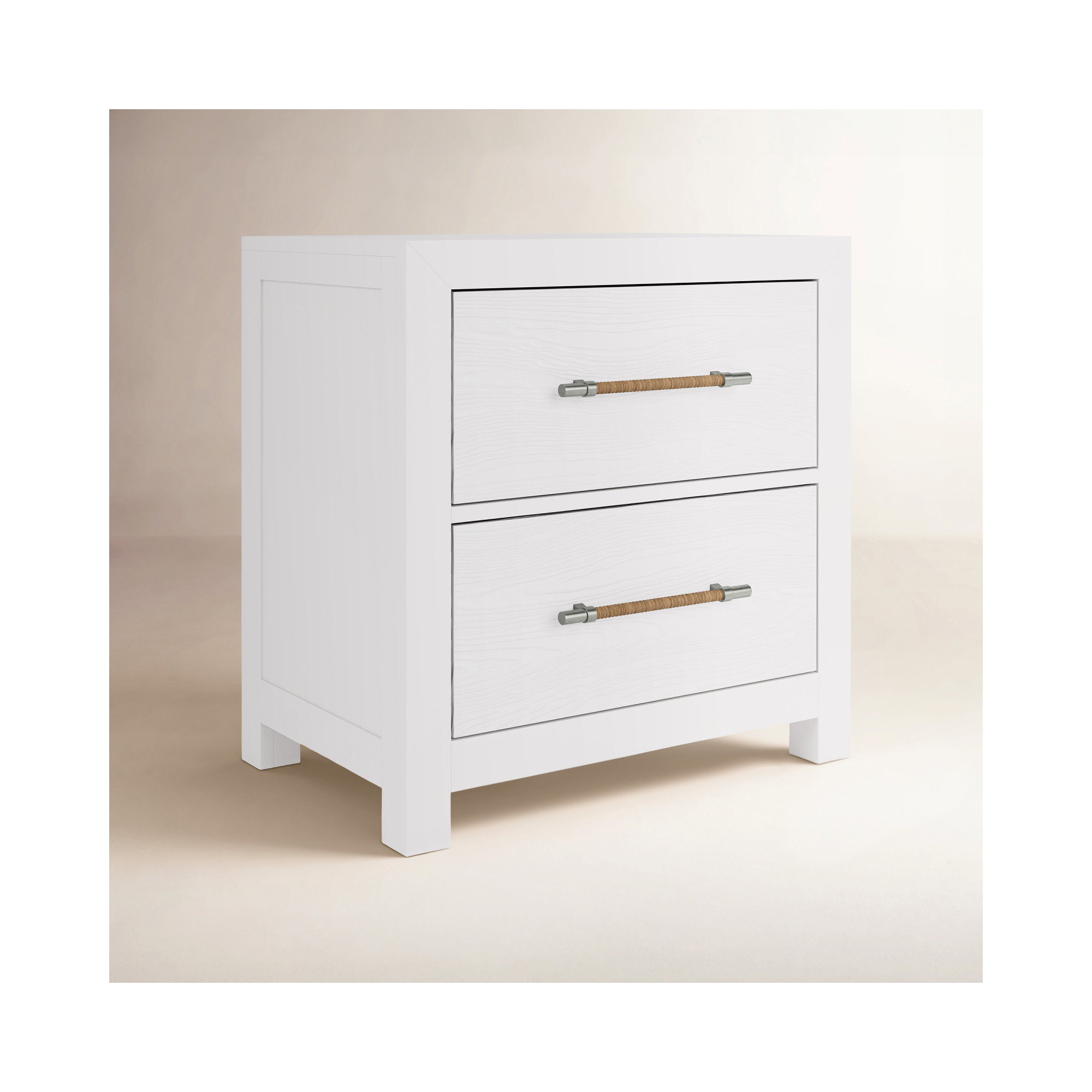 Lana 2 - Drawer Nightstand, White