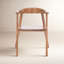 Chaise avec accoudoirs en bois massif Gensis