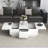 Coffee Table With 2 Large Hidden Storage Compartment, Extendable Cocktail Table With 2 Drawers, High-Gloss Center Table With Sliding Top For Living Room, 39.3"X21.6"-967248162