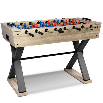 48-Inch Indoor Foosball Table Adult Size - Soccer Game Table For Adults - 2 Balls