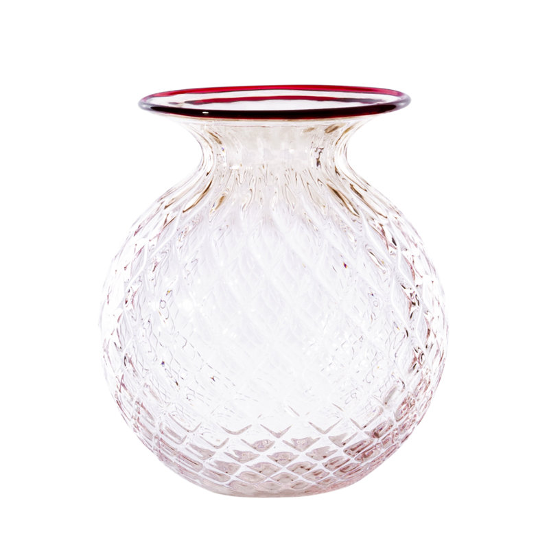 Venini Balloton Fiori, 5.12" H x 4.33" W x 4.33" D, Purple