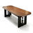 Walnut solid wood rectangular dining table-958070593