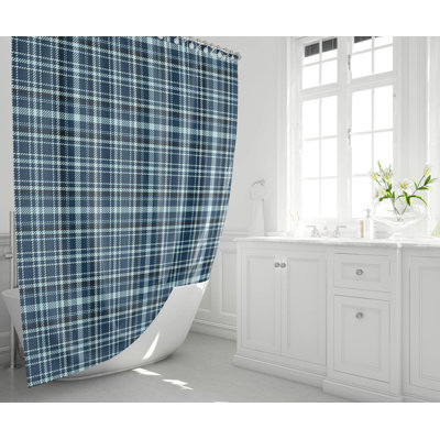 Rocky Tartan Ultra-Thin Lightweight Shower Curtain