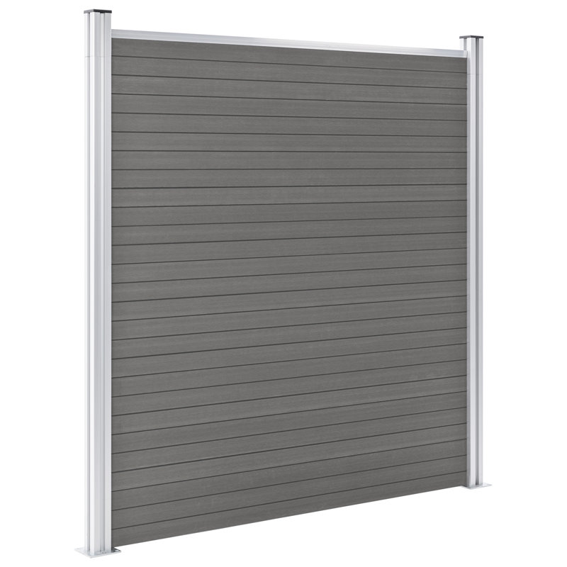 Sinead Garden Fence WPC 180x186 cm, Grey