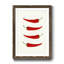 Hot Peppers - Reproduction d'art sur papier encadrée-427506792-427506793
