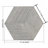 Hexagon Natural Marble Tile,1 box 12 pcs