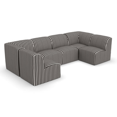 Eliana  Essie 124" Sunbrella Outdoor U Sectional