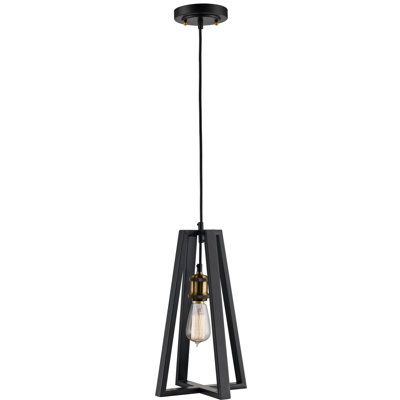 Luminaire suspendu géométrique 1 lumières simple Stamm