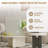 80" Primed 5-Lite Frosted Glass Solid Wood Slab Door Without Frame and Hardware Kit-102506115