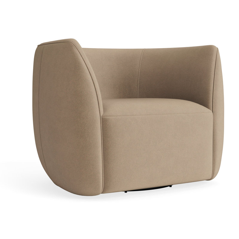 MTO - Council Swivel Lounge Chair, Otter Velvet