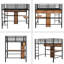 Lit mezzanine double pour enfants Donelle