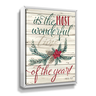 «The Most Wonderful Time», reproduction d'art textuel sur toile