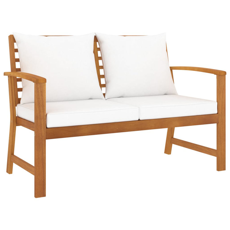 Banc de jardin en bois Fieldway, Gris, Naturel