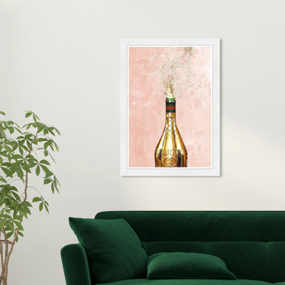 «Blush Italian Champagne», impression encadrée