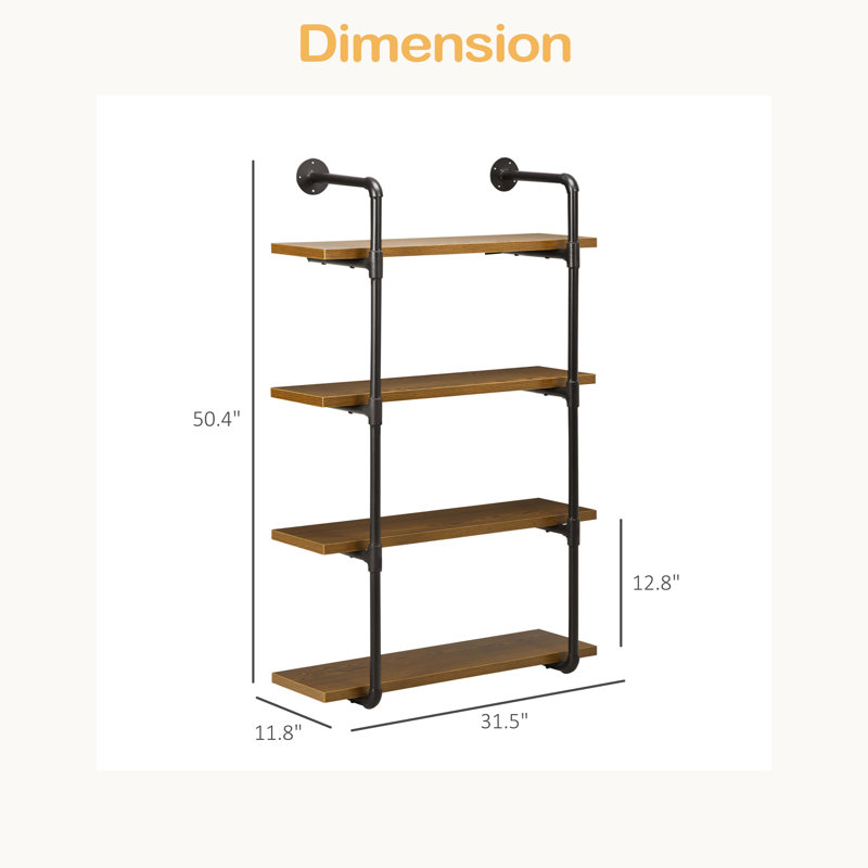 Bibliothèque murale flottante Rack