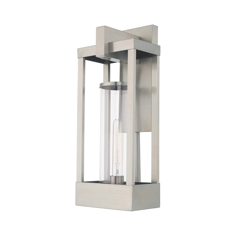 Trumble Wall Light, 20" H x 8" W x 7.13" D, Brushed Nickel