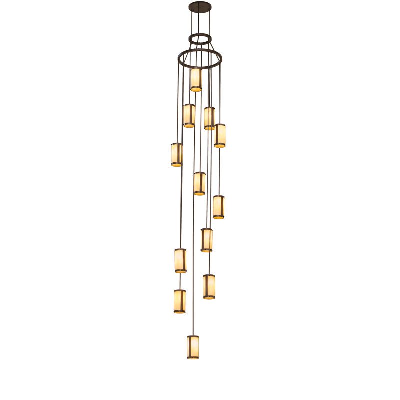 Lustre en grappe classique à 12 lumières