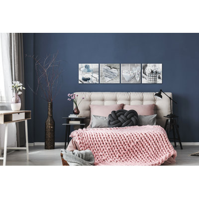 Leinwand Shabby - 4 Piece Wrapped Canvas Panoramic Print