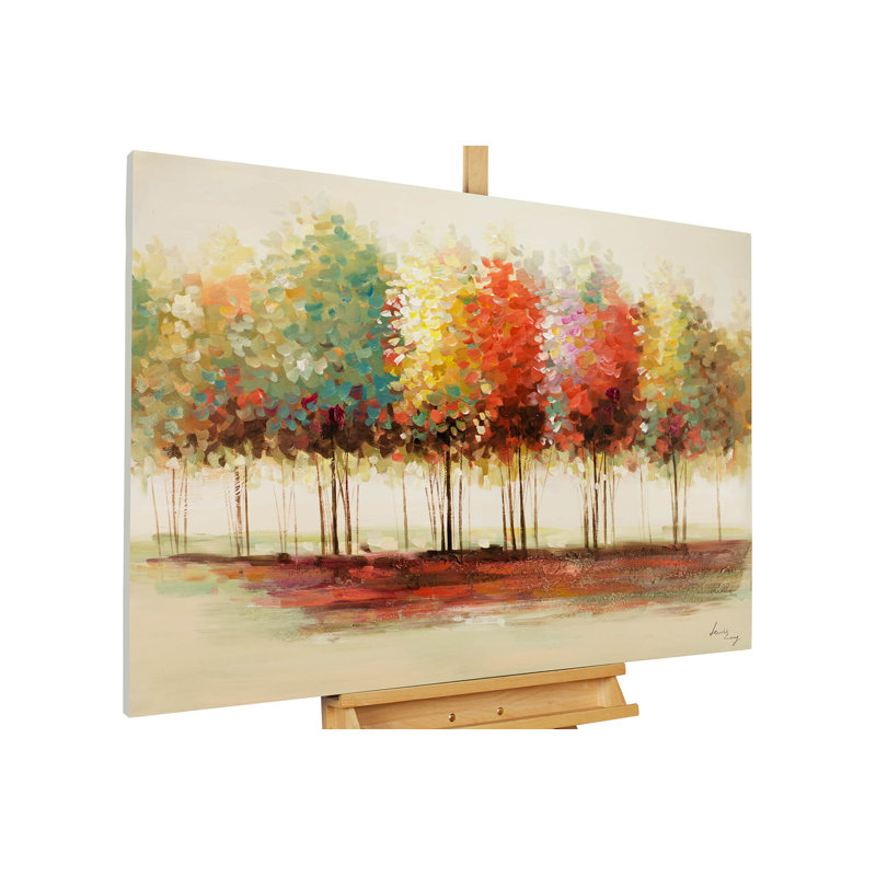 Hand -painted gradient acrylic painting