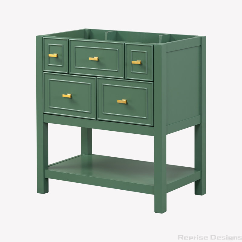 Base de meuble-lavabo simple 29,56 po seulement, Vert