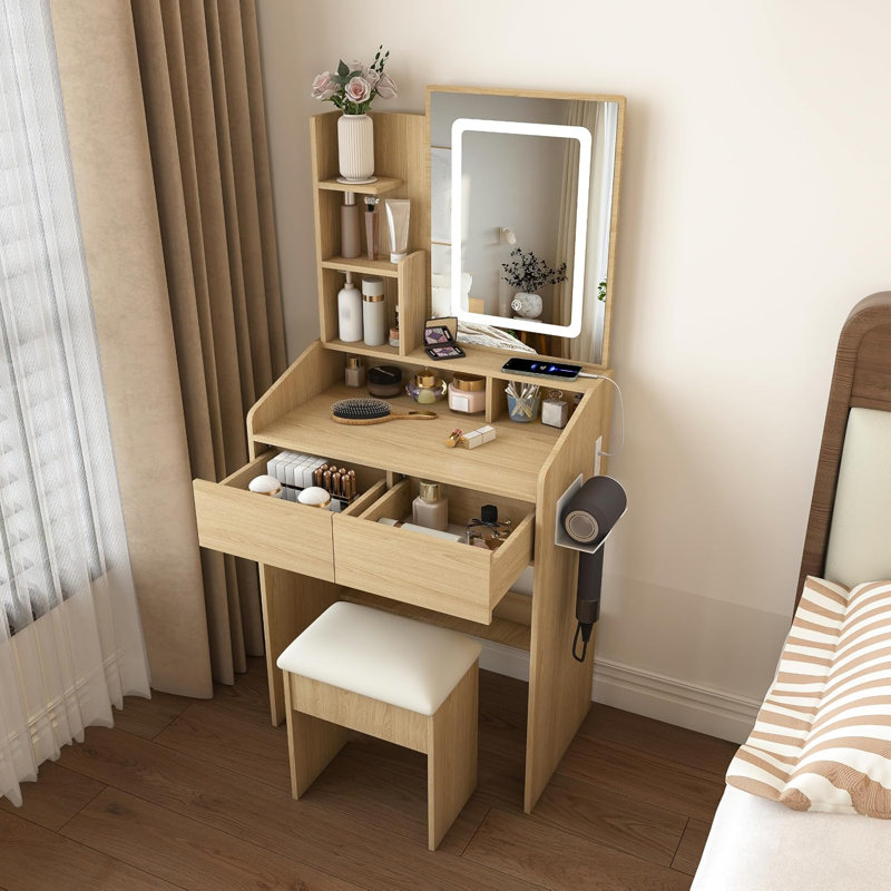 60 cm W Chest of 2 Drawers