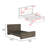 Galanto Platform Bed Base With Headboard