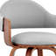 Tabouret de bar 30 po en simili cuir noyer-1155367215