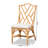 Yedinak 20.9" W Rattan Parsons Chair