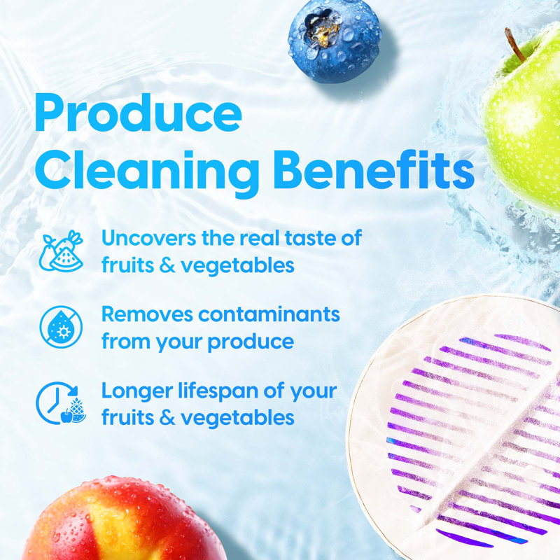 Compact White Waterproof Fruit and Vegetable Purifier