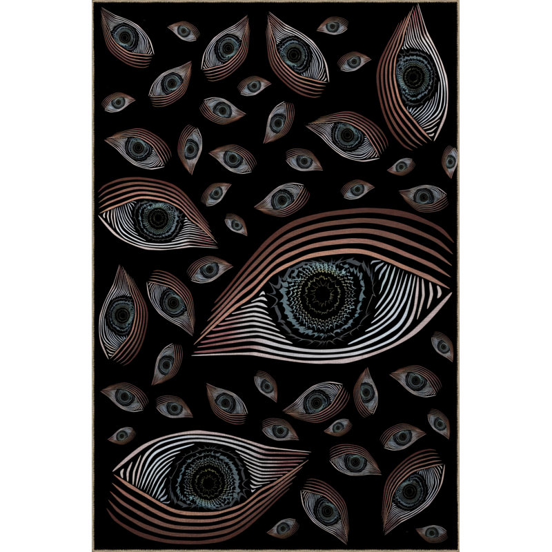 Tapis rectangulaire Demba, Tapis de couloir 4 pi x 8 pi 3 po