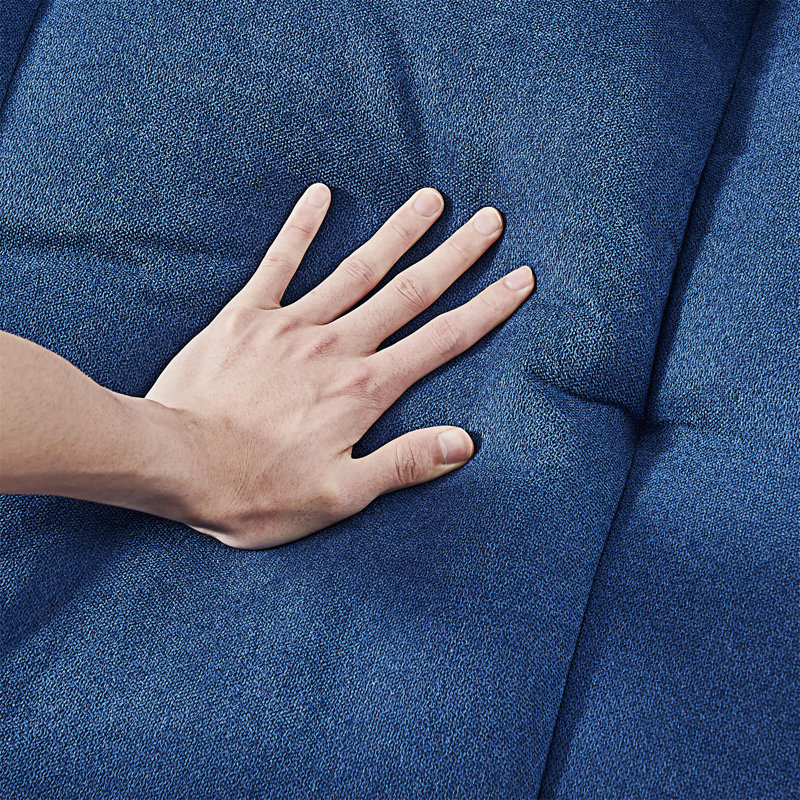 Convertible Futon Sofa Bed, Dark Blue