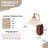 Guynup Wall & Ceiling Light Set: Floral Frosted Glass Sconce + Semi-Flush Mount – Wood-Tone & Copper Finish For Bedroom, Hallway, Entryway