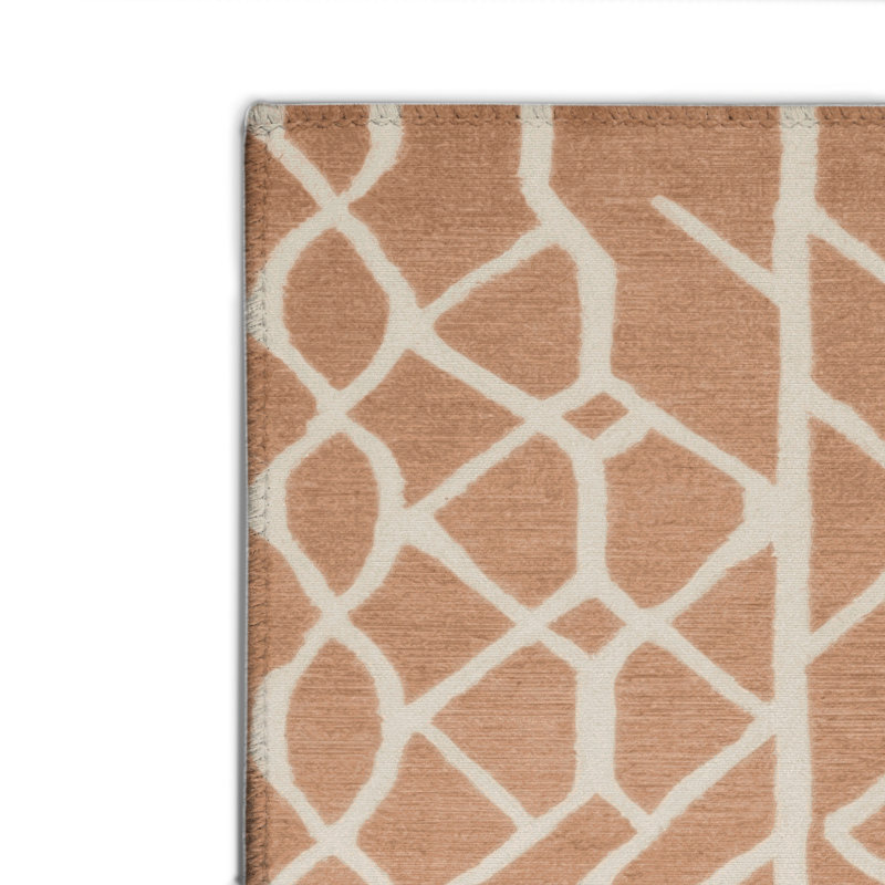 Tapis brun intérieur et extérieur Trellis, Rectangulaire 2 pi x 3 pi
