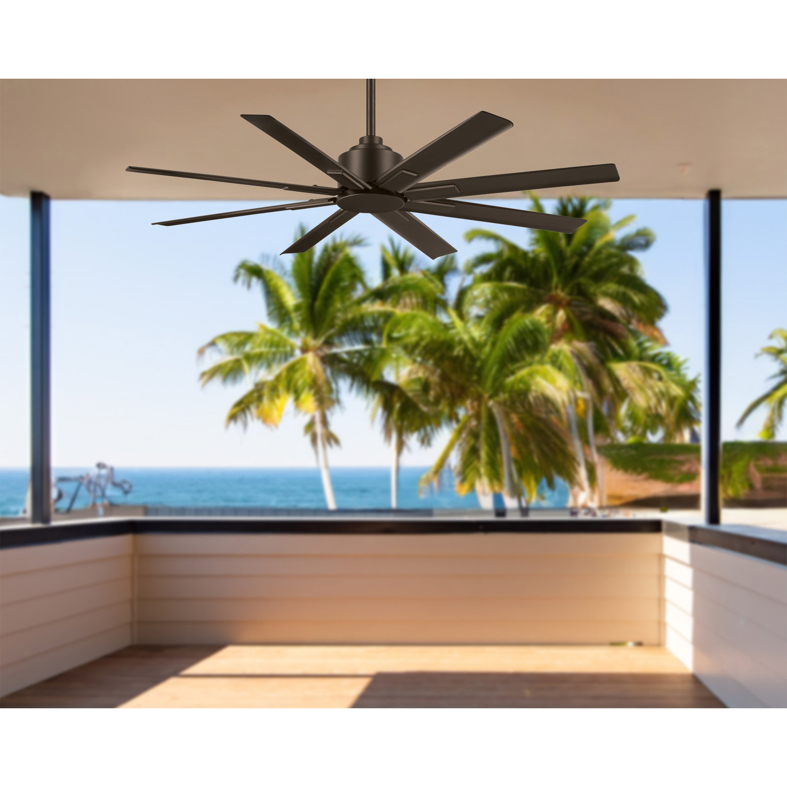 Xtreme Outdoor Smart Ceiling Fan, 52" Wide, Oil Rubbed Bronze