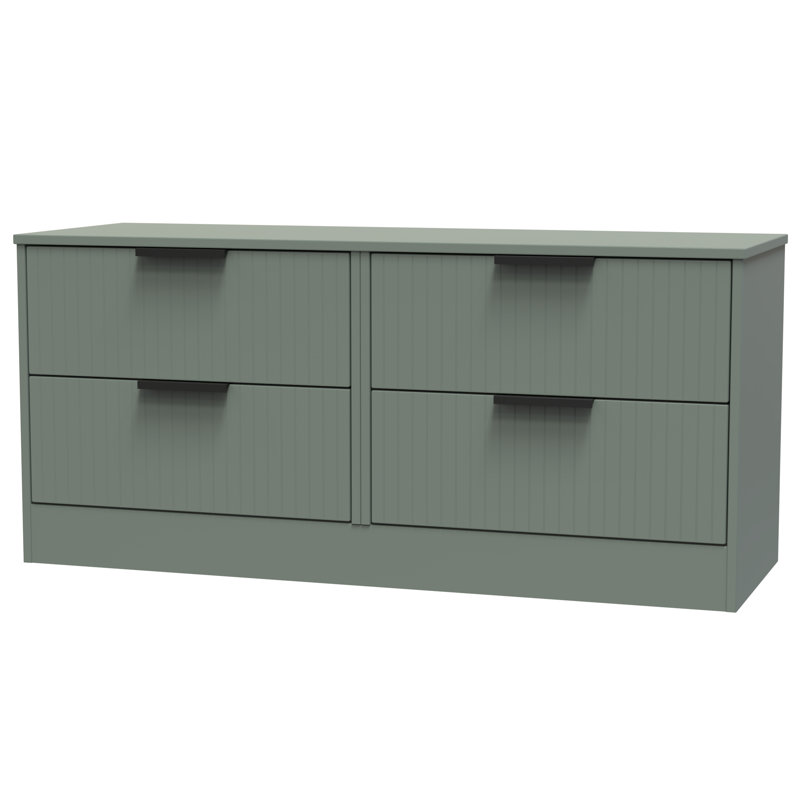 Berklie 4 Drawer Bed Box (Ready Assembled), Reed Green