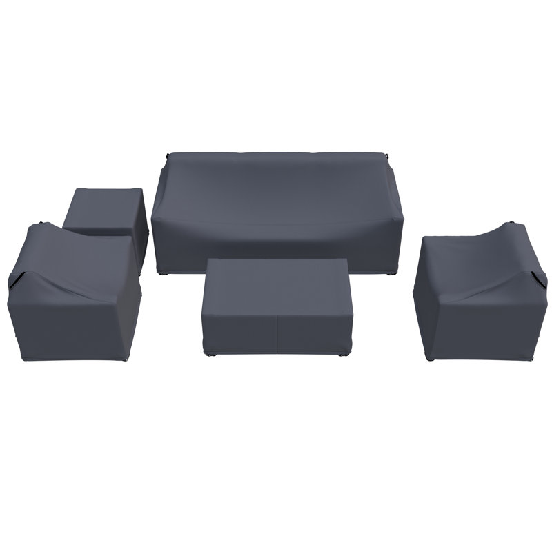Dulcie Outdoor Conversation Set Group Seating Patio Furniture Covers