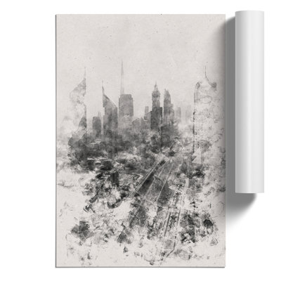 Dubai Skyline Vol.1 Watercolour - No Frame Print